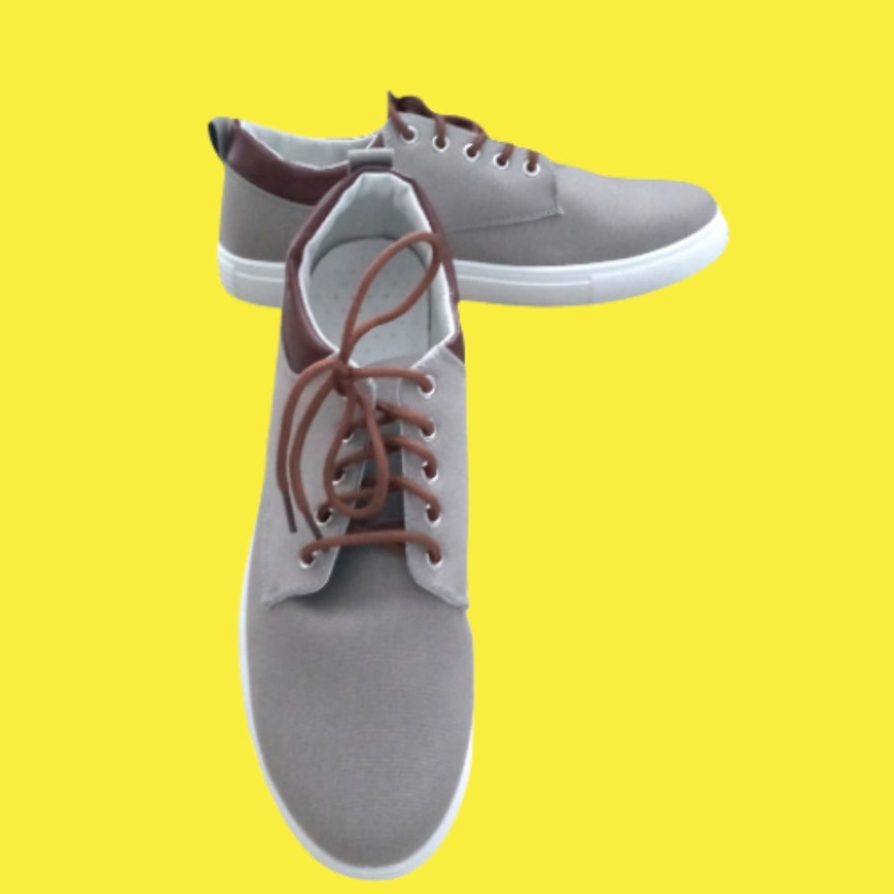 Men Lace Up Front Canvas Shoes Size 11 Fit
